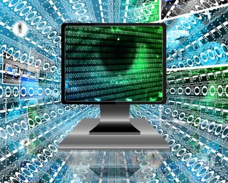 The eye of the internet 스톡 일러스트