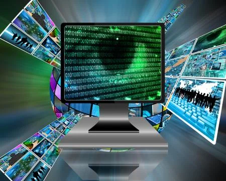 The eye of the internet Stock Illustration