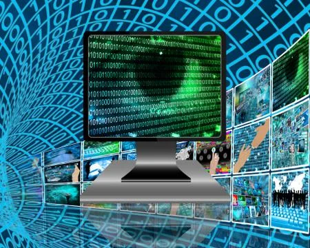 The eye of the internet Ilustración de archivo