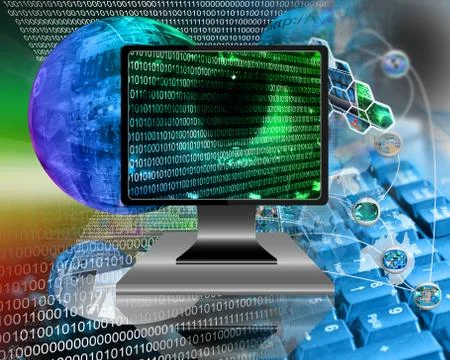 The eye of the internet Ilustración de archivo