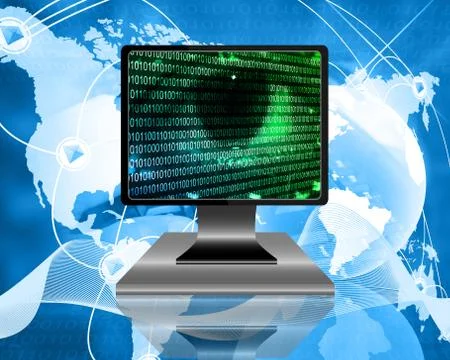 The eye of the internet 스톡 일러스트