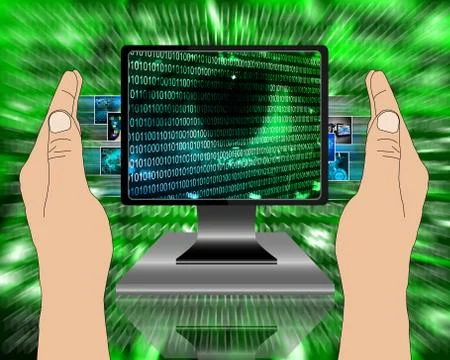 The eye of the internet Stock-Illustration