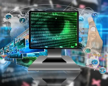 The eye of the internet Ilustración de archivo