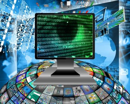 The eye of the internet Stock Illustration