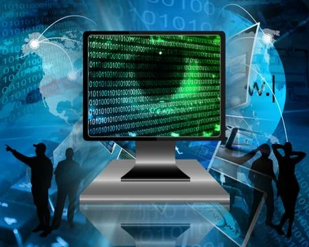 The eye of the internet Stock Illustration