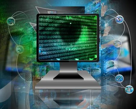 The eye of the internet 스톡 일러스트