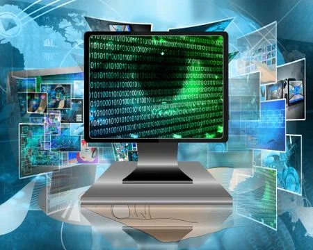 The eye of the internet Stock Illustration