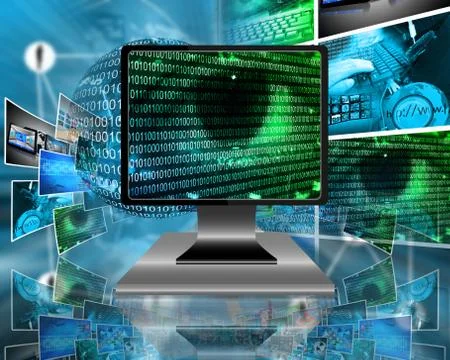 The eye of the internet 스톡 일러스트
