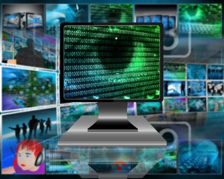 The eye of the internet Stock Illustration