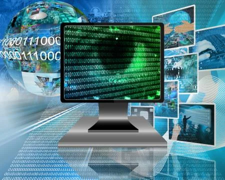 The eye of the internet 스톡 일러스트