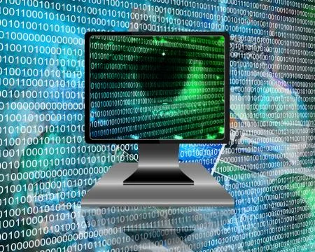 The eye of the internet Stock Illustration