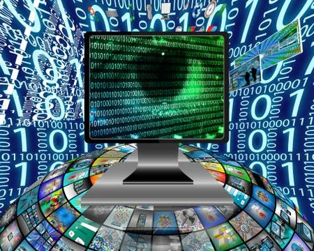 The eye of the internet Stock Illustration