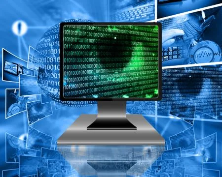 The eye of the internet Stock Illustration