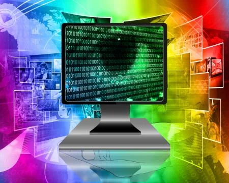 The eye of the internet Stock Illustration