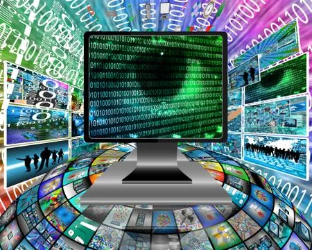The eye of the internet Stock Illustration