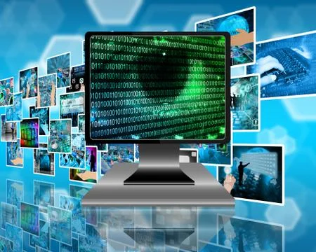 The eye of the internet 스톡 일러스트