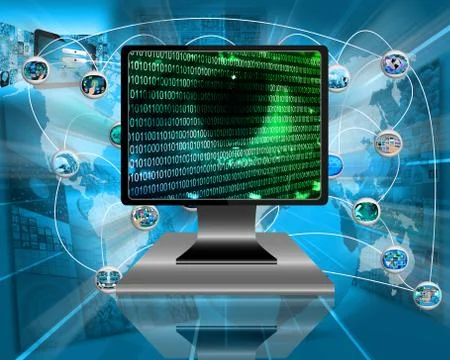 The eye of the internet Stock Illustration