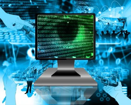 The eye of the internet Stock Illustration
