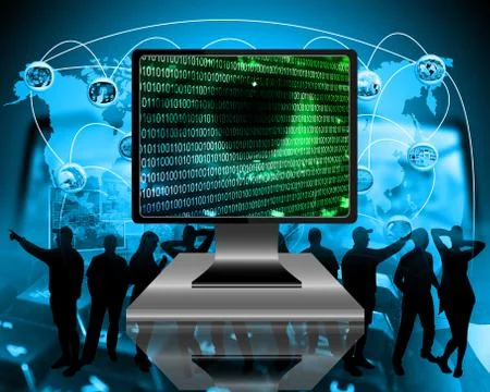 The eye of the internet イラスト素材