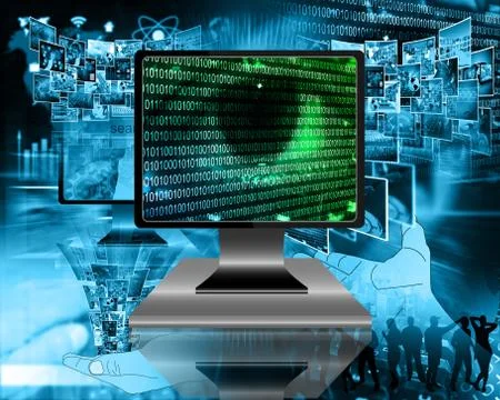 The eye of the internet Stock Illustration