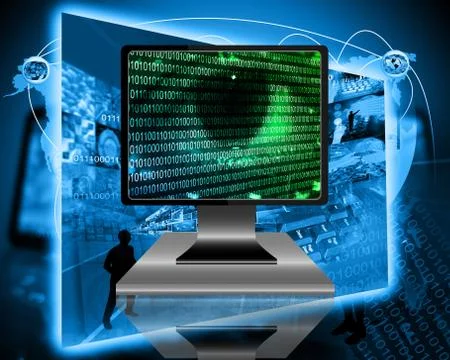 The eye of the internet 스톡 일러스트