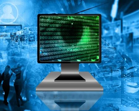 The eye of the internet 스톡 일러스트