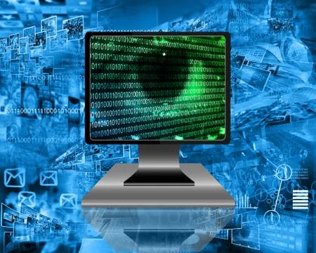 The eye of the internet Ilustración de archivo