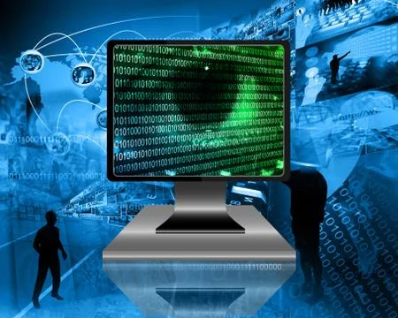 The eye of the internet Stock Illustration