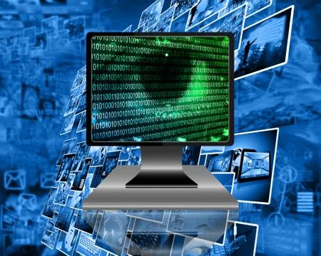 The eye of the internet 스톡 일러스트