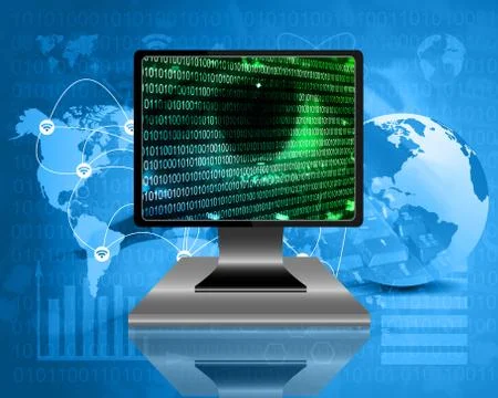 The eye of the internet 스톡 일러스트