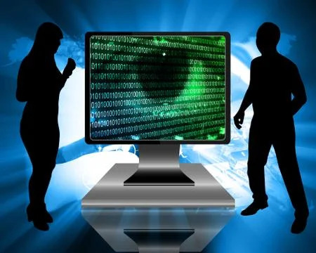 The eye of the internet Stock-Illustration