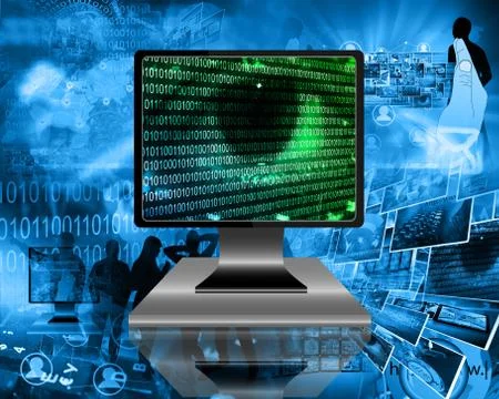 The eye of the internet 스톡 일러스트