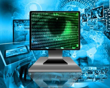 The eye of the internet Stockillustratie