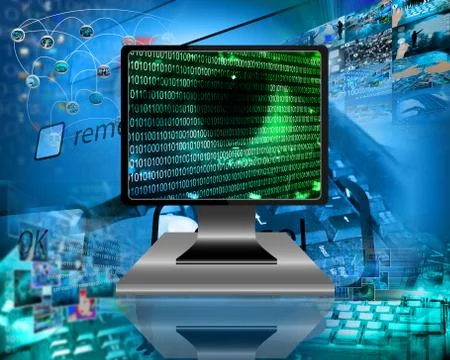 The eye of the internet Stock Illustration