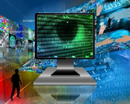 The eye of the internet 스톡 일러스트