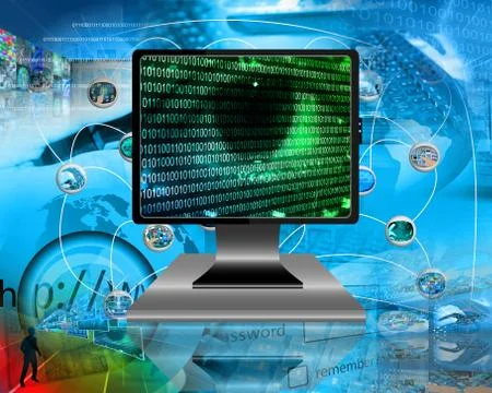 The eye of the internet Stock Illustration