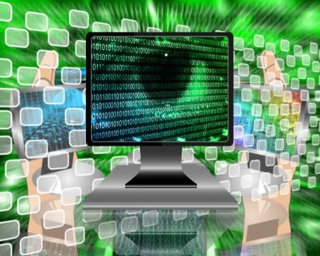 The eye of the internet 스톡 일러스트
