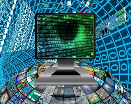 The eye of the internet 스톡 일러스트