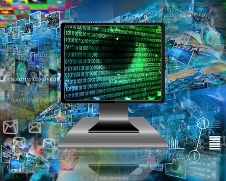 The eye of the internet 스톡 일러스트