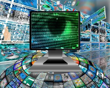 The eye of the internet Stock Illustration