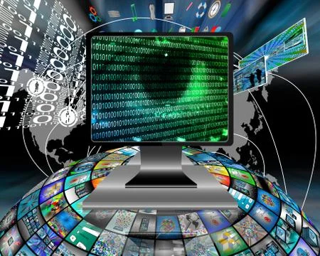 The eye of the internet Stock Illustration