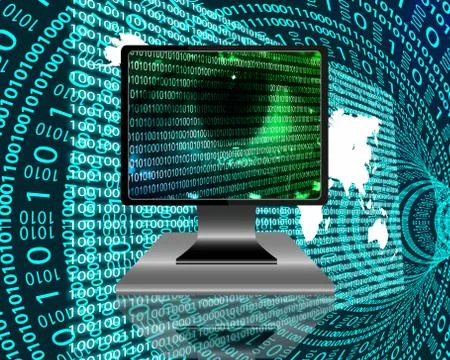 The eye of the internet Stock Illustration