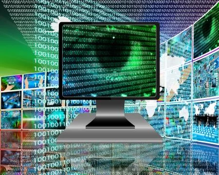 The eye of the internet Stock Illustration