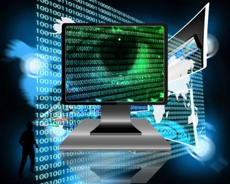 The eye of the internet Stock Illustration