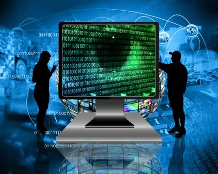 The eye of the internet 스톡 일러스트