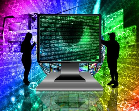 The eye of the internet 스톡 일러스트