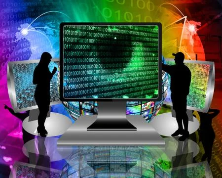 The eye of the internet 스톡 일러스트