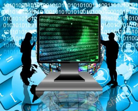 The eye of the internet Stock Illustration