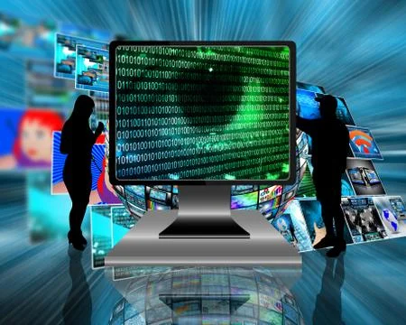 The eye of the internet 스톡 일러스트