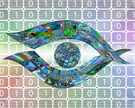 Eye of  internet 스톡 일러스트